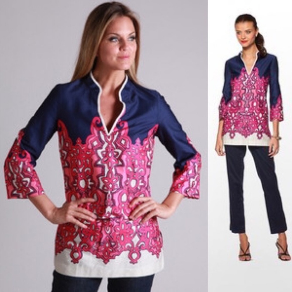 Lily Pulitzer Ciara Tunic, Chorus Girl print